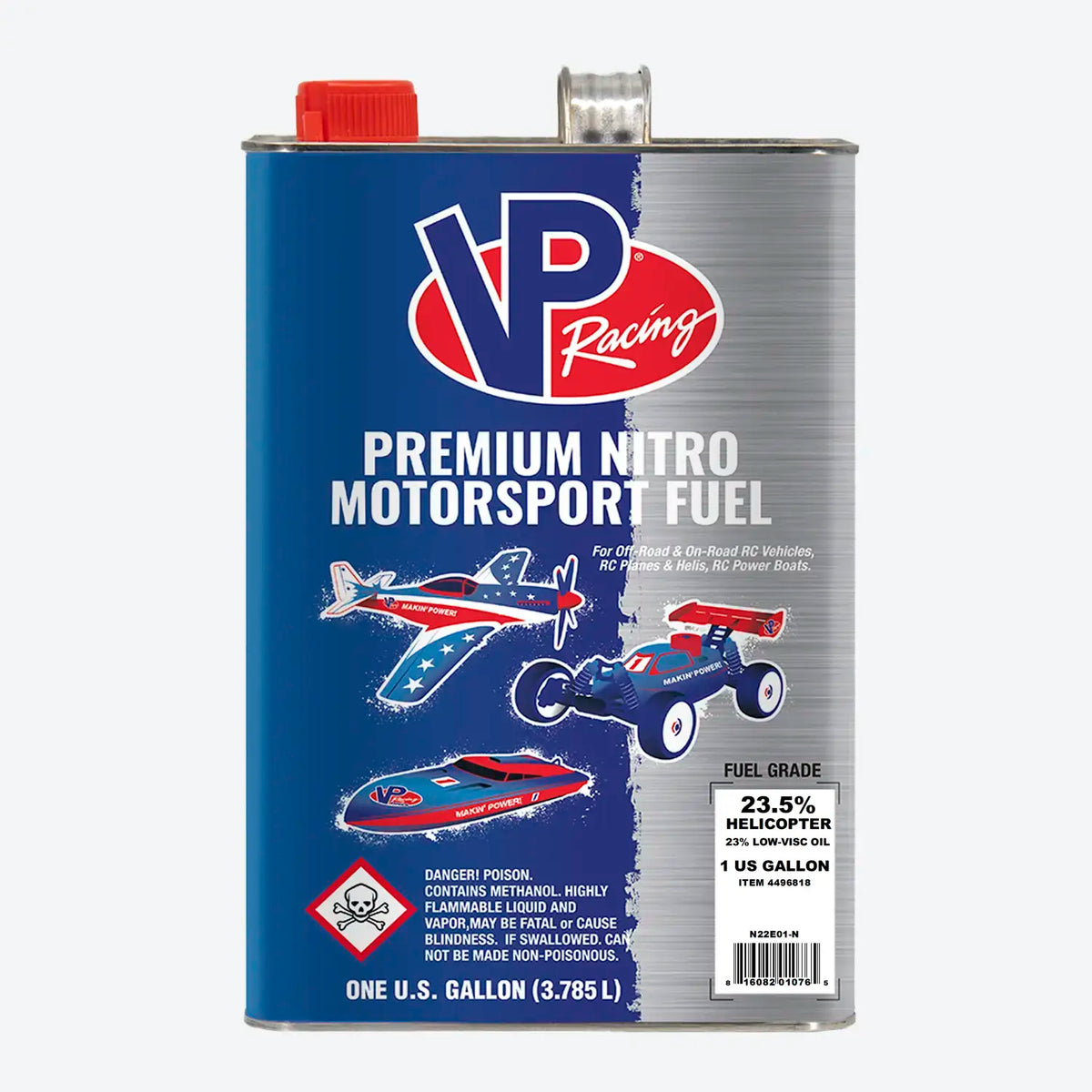 VP Racing RC Helicopter Nitro Fuel: 23.5% Heli / 23% Low-Viscosity Oil Hobby Fuel