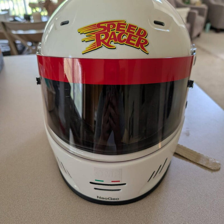 Race Helmet Vinyl Visor Strip Decals - Set of 2