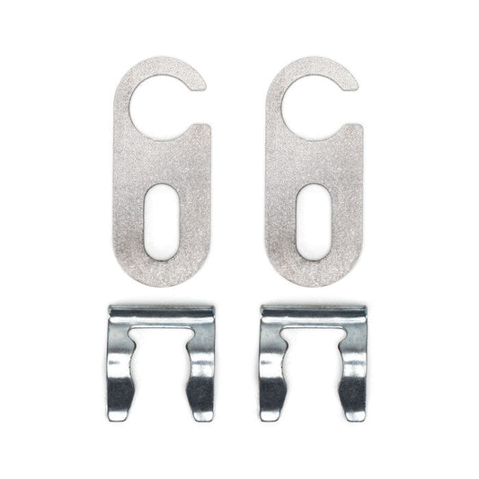 HEL Universal Bolt On or Weld On Brake Line Locator Tabs with Retaining Clips
