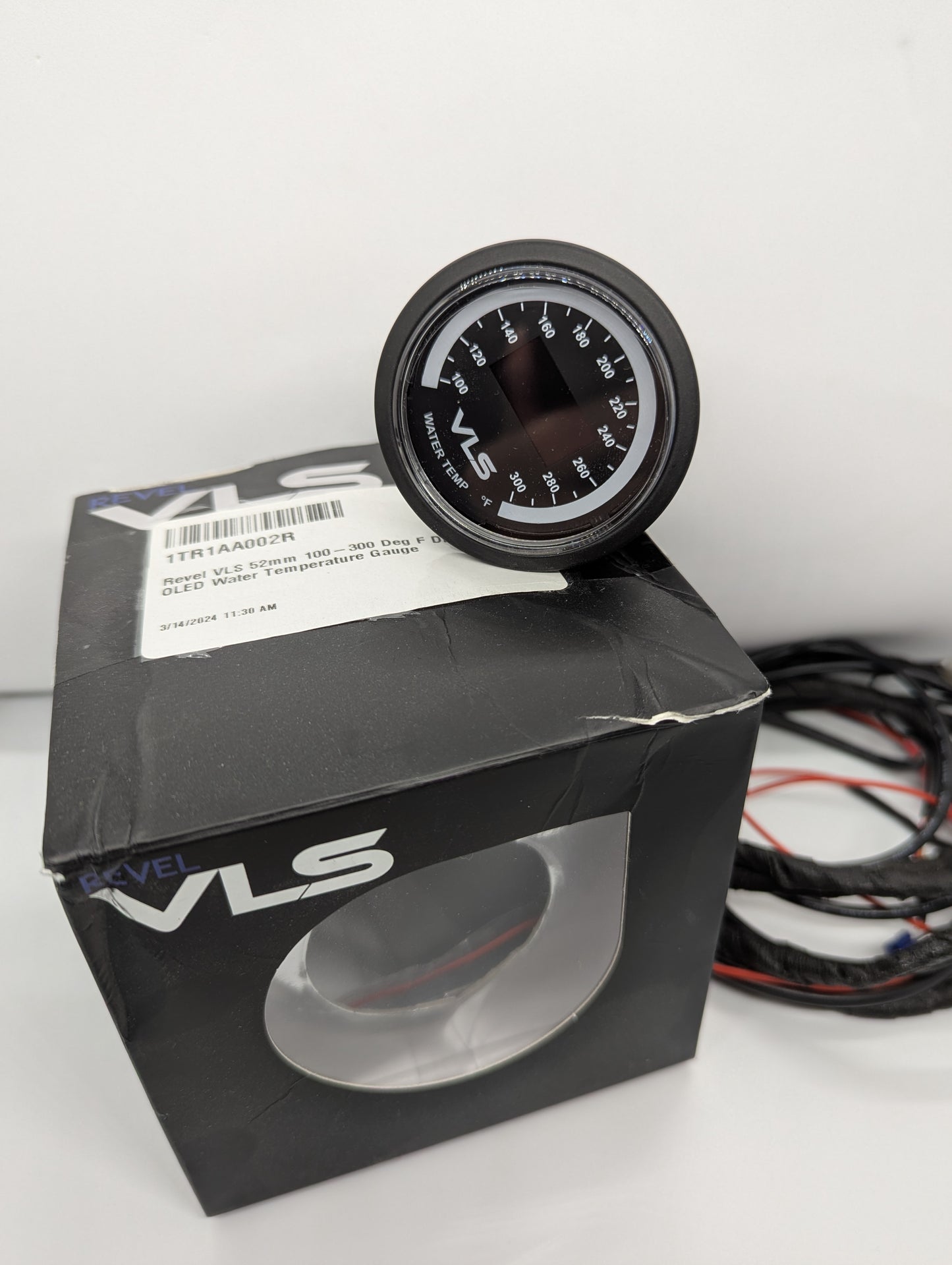 REVEL VLS WATER TEMP TEMPERATURE GAUGE 100 F-300 F 52MM 2-1/16" OLED LED