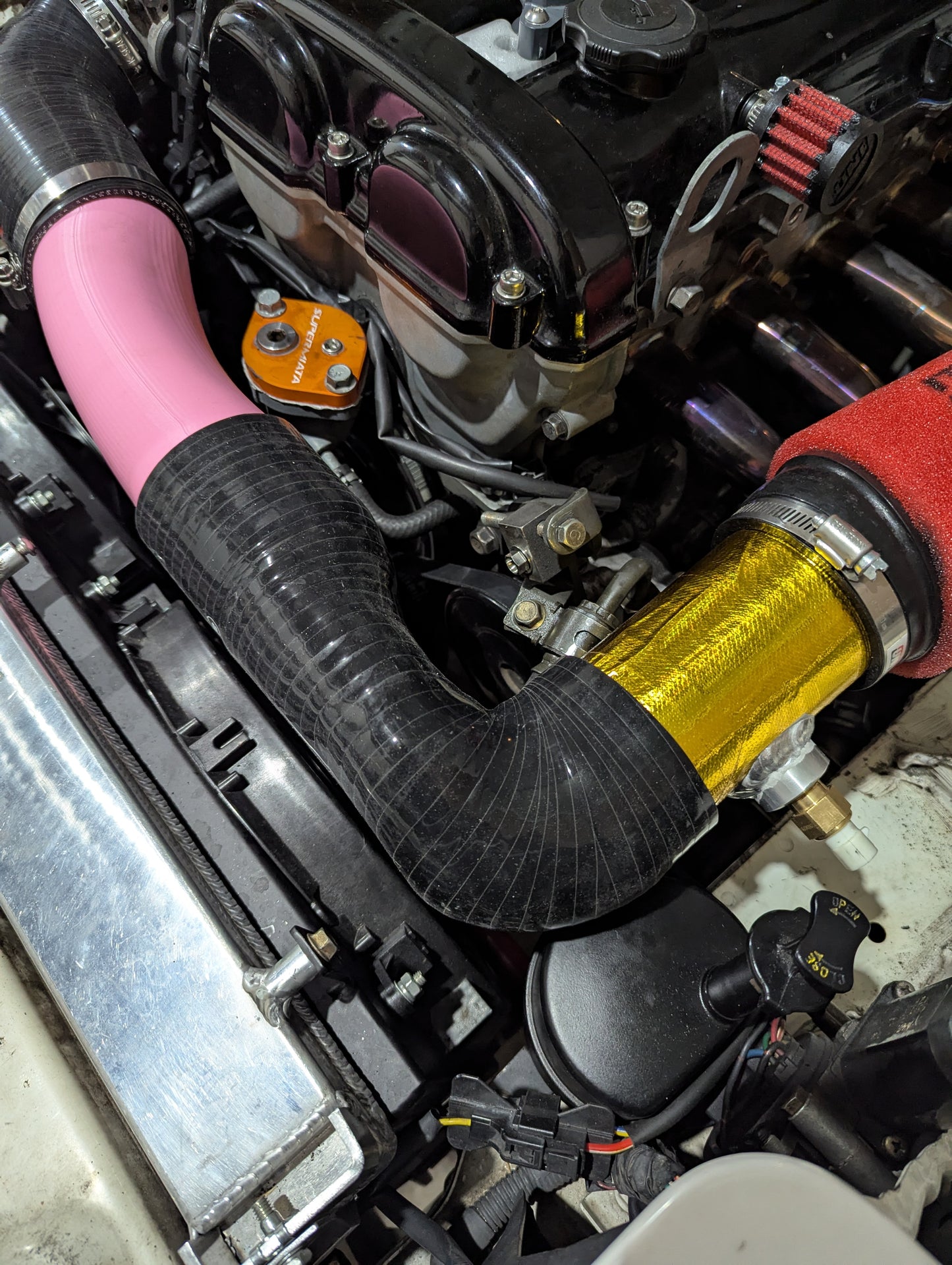 3" Cobra Head Silicone Hose 90° Elbow